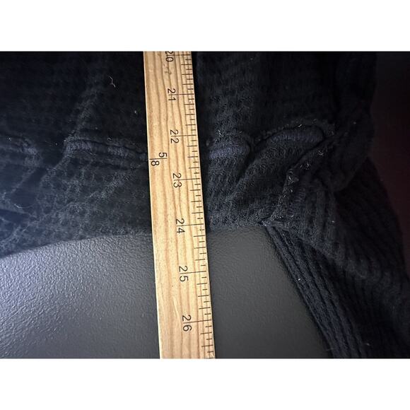 WE THE FREE PEOPLE XS Laguna Thermal Waffle Knit Oversized Thumbhole Top K12 - Picture 5 of 8